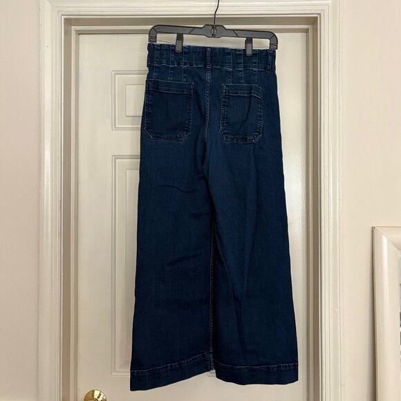 Anthropologie Maeve Denim Colette Cropped Wide-Leg Jeans (still online!) - Picture 7 of 9
